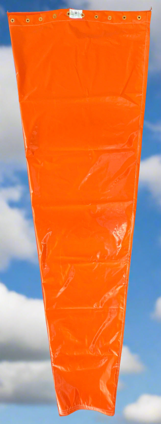 Large NZCAA Windsock — NZ-Made, Heavy-Duty (Orange)
