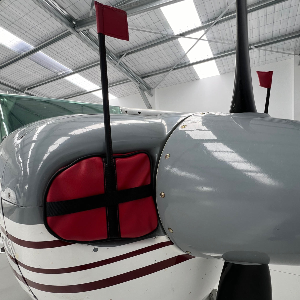 cessna C172 nose with aerosew cowl plugs in