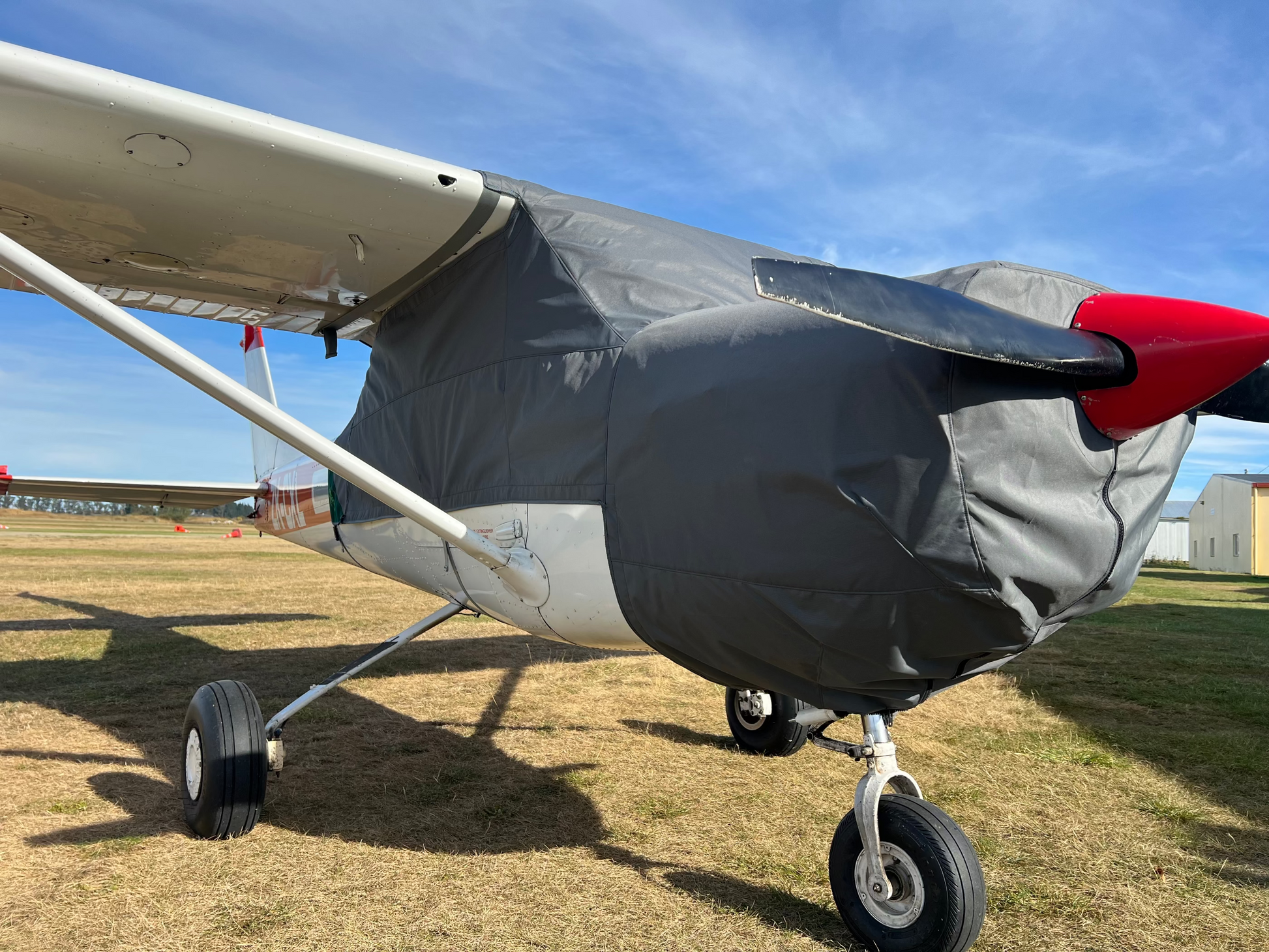 Aerosew Cessna C 152 Canopy cover close up front right hand side on grass
