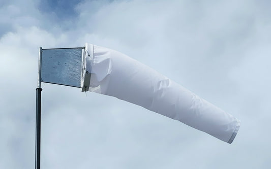 Small Windsock — NZ-Made, Heavy-Duty (White)